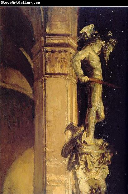 John Singer Sargent Statue of Perseus by Night